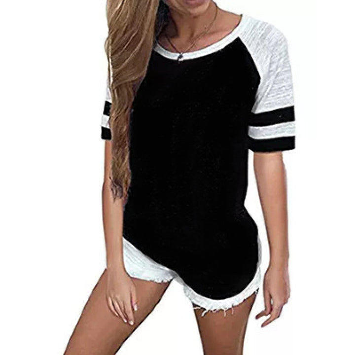 Dame sporty T-shirt med casual kant design og åndbare materialer Stilla