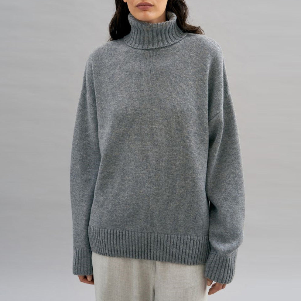 Kvinders hyggelige turtleneck sweater med oversized pasform Stilla