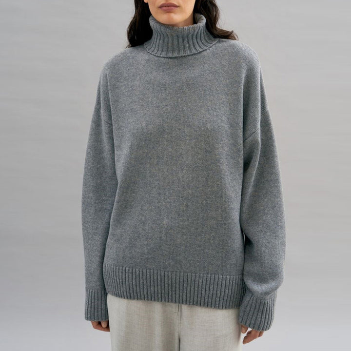 Kvinders hyggelige turtleneck sweater med oversized pasform Stilla