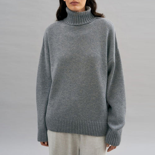 Kvinders hyggelige turtleneck sweater med oversized pasform Stilla