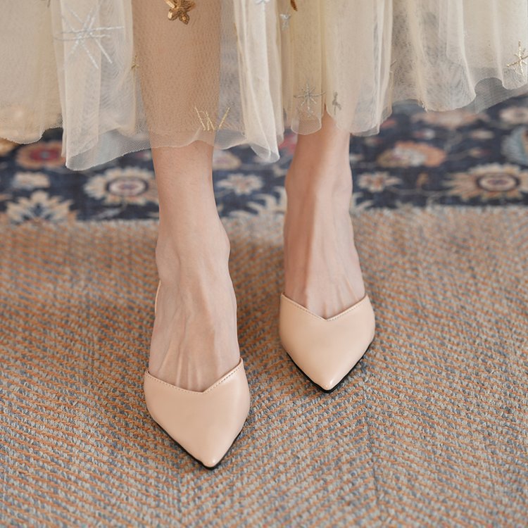 Dame elegante Slingback Pumps med spids tåområde Stilla