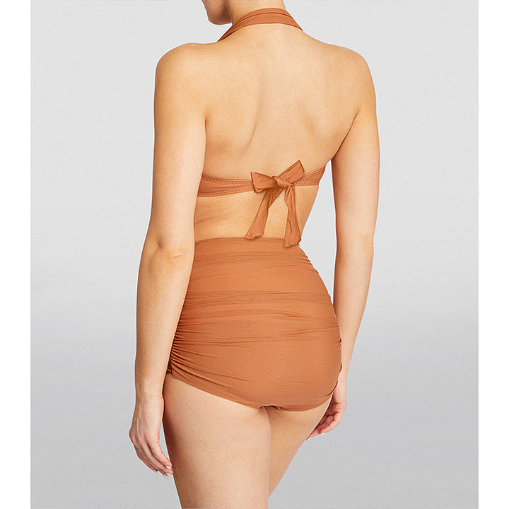 Dame badeoutfit med asymmetrisk design Skovae