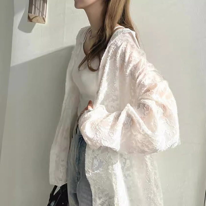 Dame Spids-Kimono-Jakke Stilla