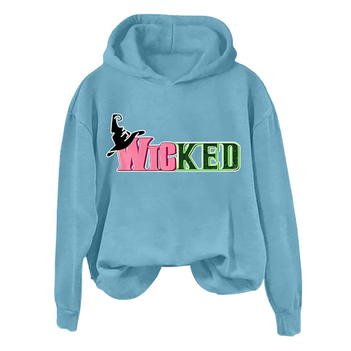 Dame hoodie med kreativ grafisk design Skovae