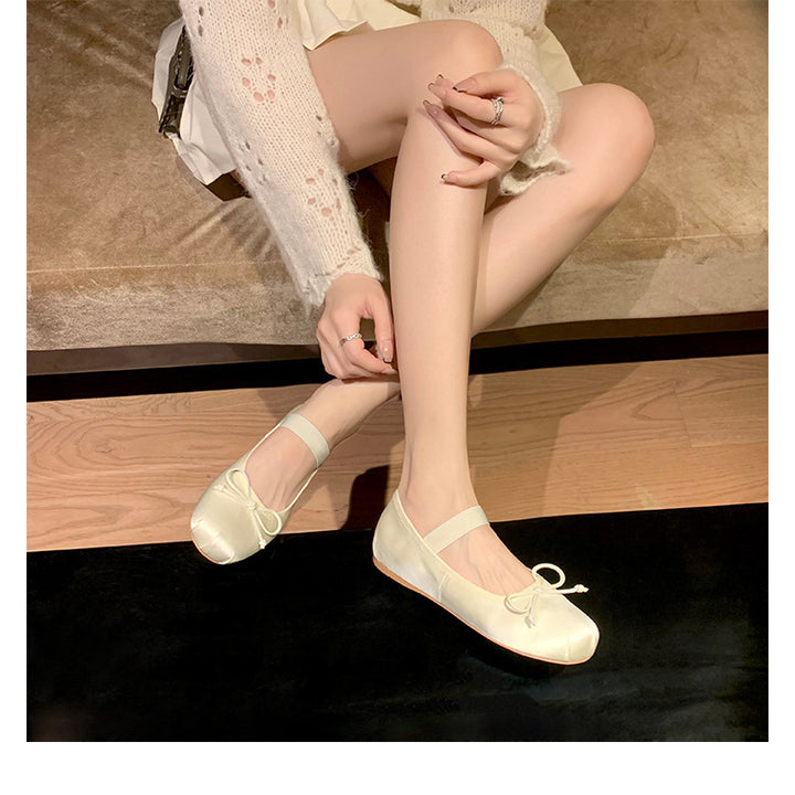 Dame elegante ballerina-flats med sløjfedetalje Stilla