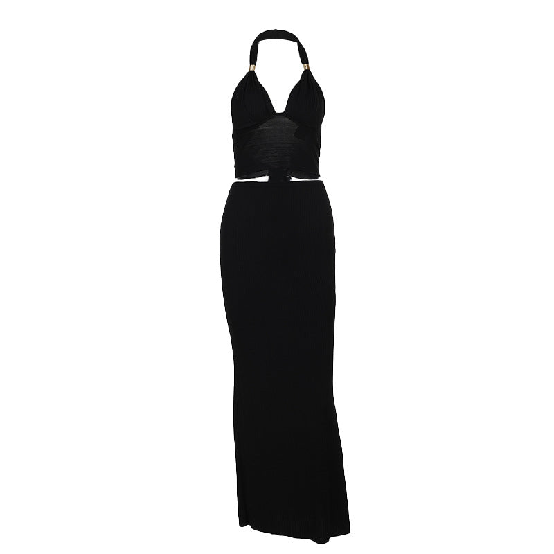 Kvindernes elegante crop top med sofistikerede stropdetaljer og slim fit Skovae