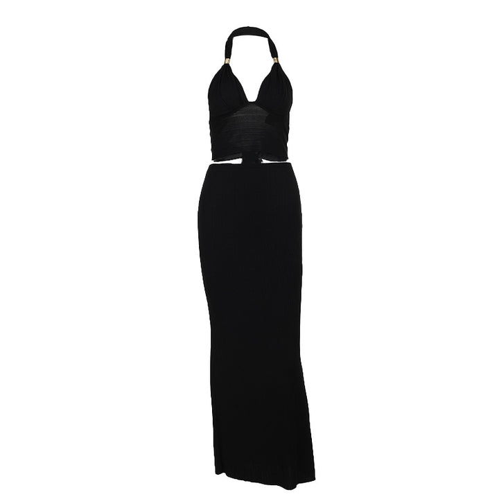 Kvindernes elegante crop top med sofistikerede stropdetaljer og slim fit Skovae