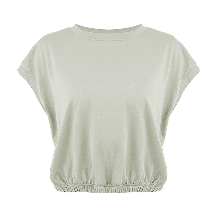 Dame afslappet T-shirt med gummizug Stilla