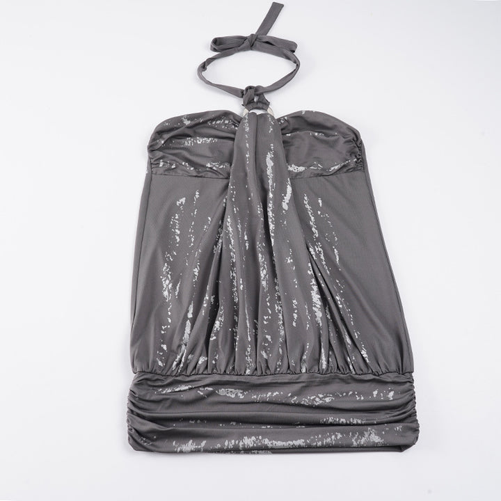 Damen Bandeau-Kleid mit elegantem Rüschen-Design und flexiblem Oberteil Skovae