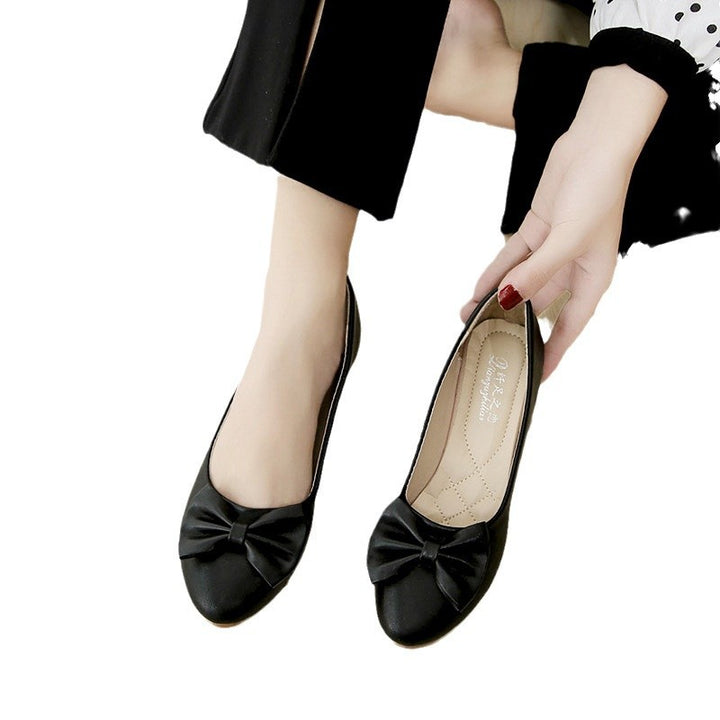 Dame elegante Ballerinas med raffineret sløjfe-design og blød polstring Stilla