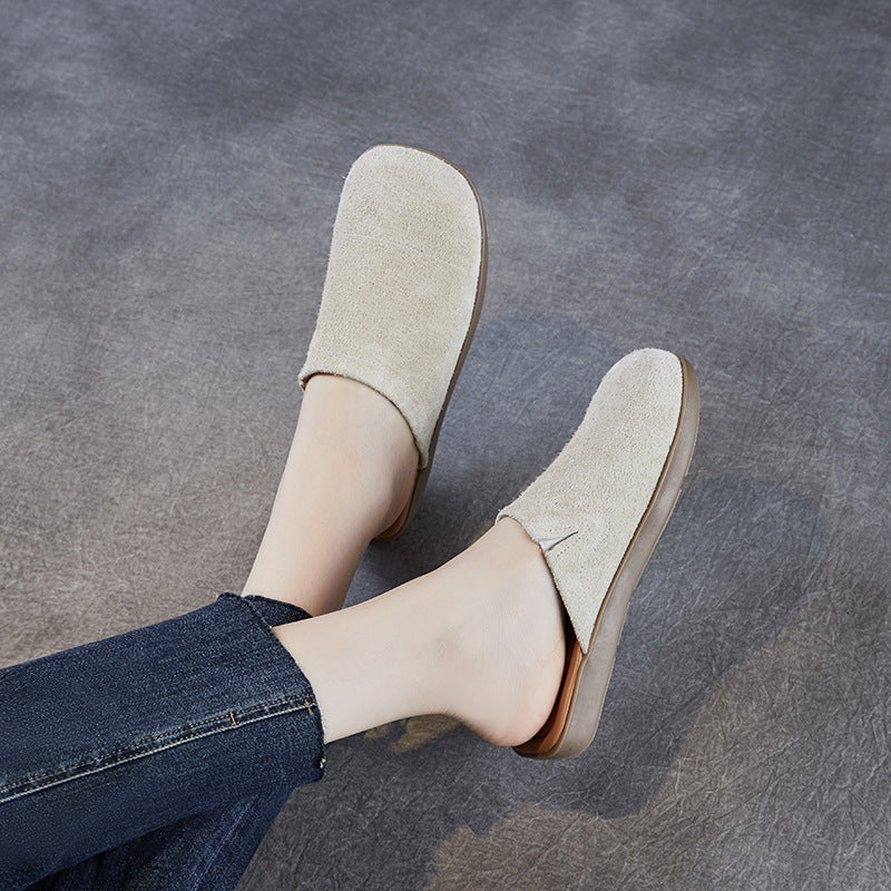 Dame Komfortable Slip-On Mules med blødt suede-overdel og polstret fodseng Stilla