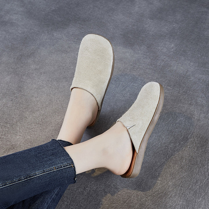 Dame Komfortable Slip-On Mules med blødt suede-overdel og polstret fodseng Stilla