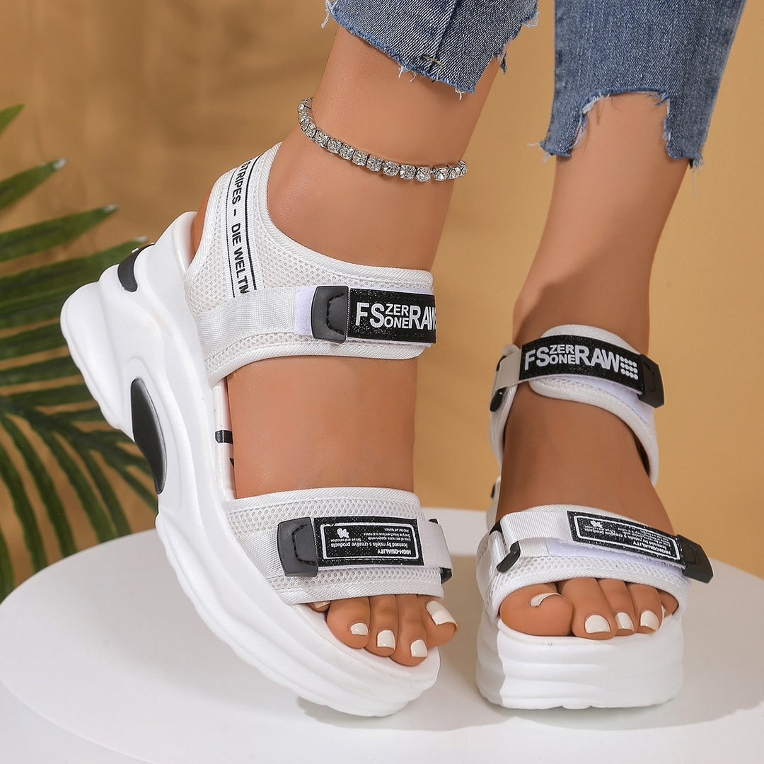 Dame Sporty Sandaler med åndbart overmateriale og behagelig sål Stilla