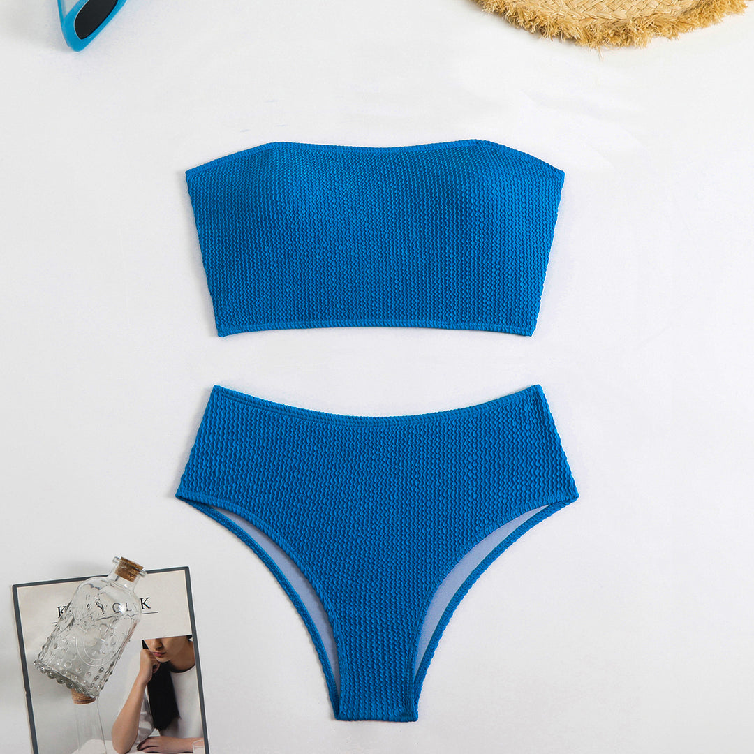 Dame Bandeau bikini med struktureret design Skovae