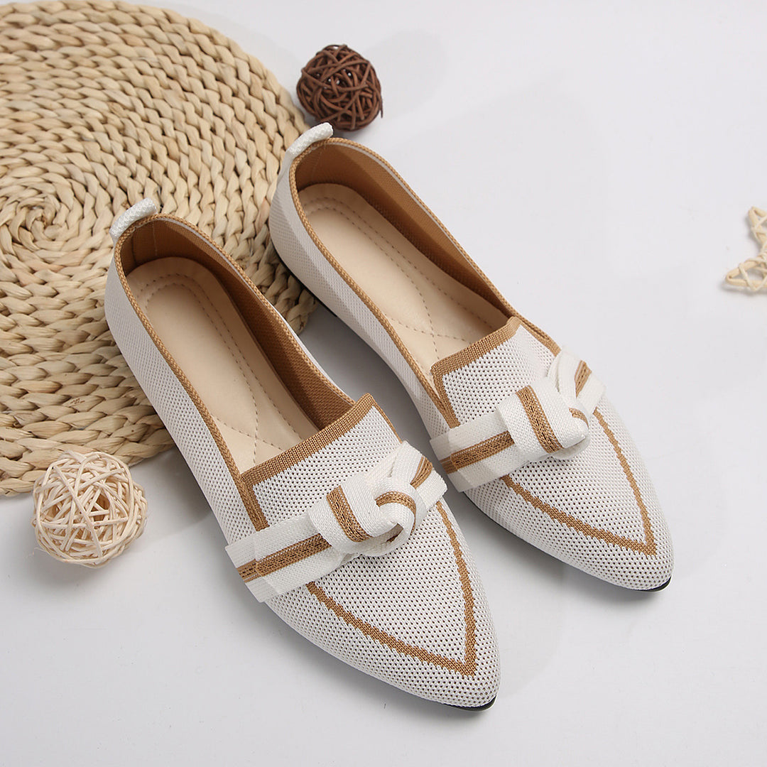 Dame elegante slippers med moderne knude-detaljer Stilla