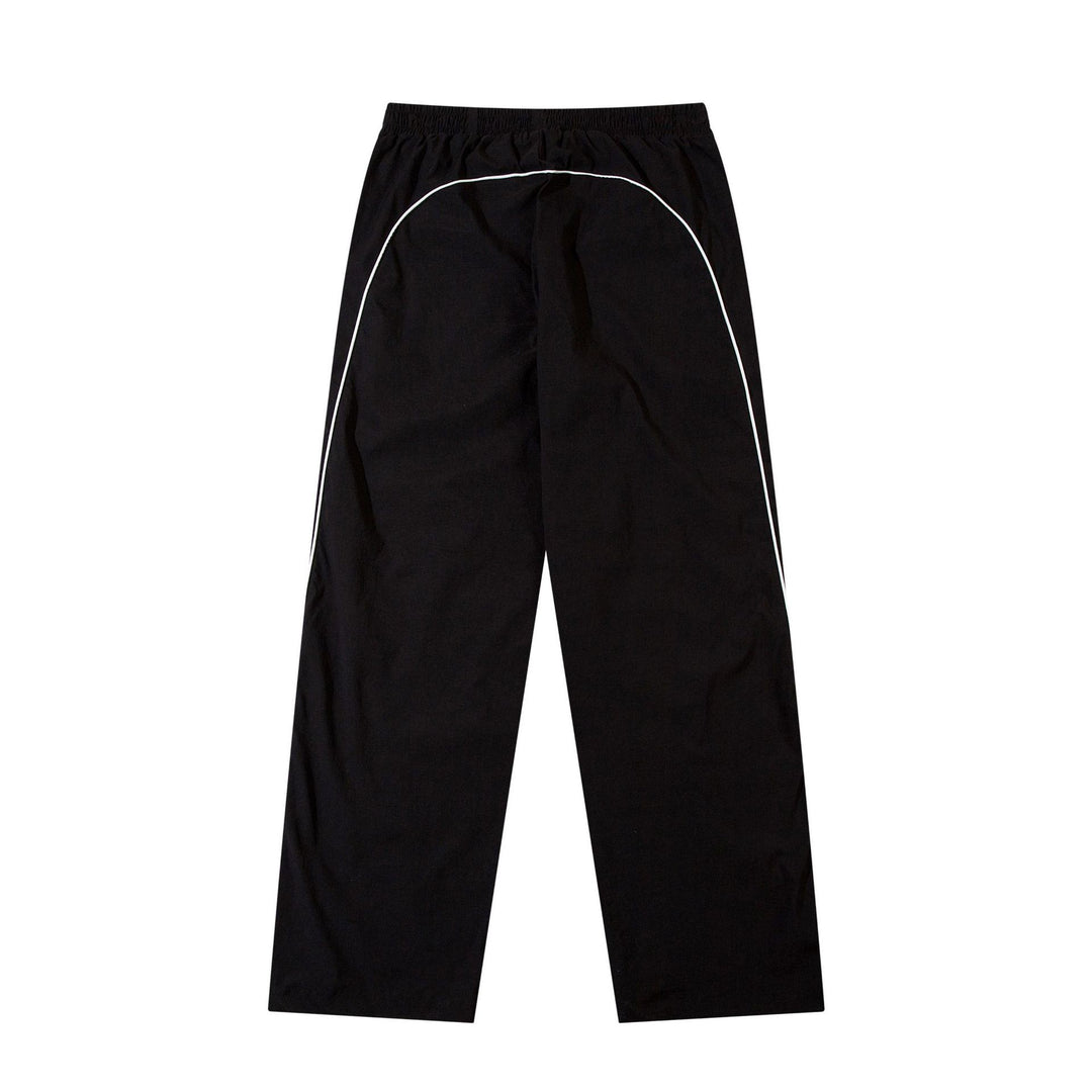 Herren nan sporty joggingbukser med elastisk liv, sidelæns kontrastpiping og lige pasform Skovae