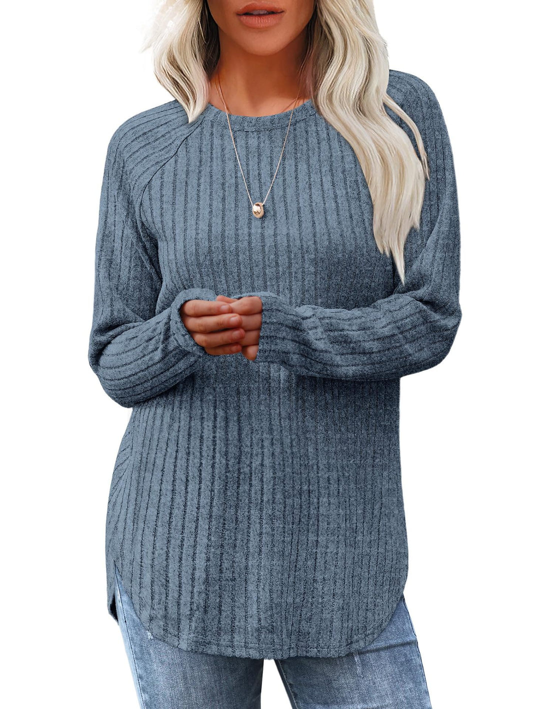 Dame alsidig strikpullover Stilla