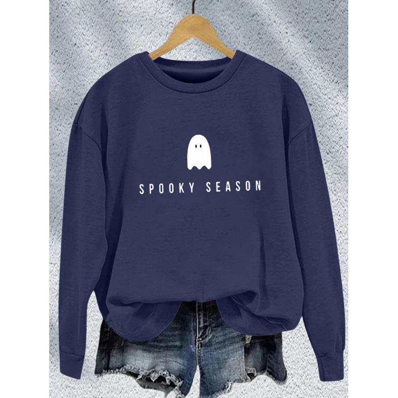 Kvinders sweatshirt med afslappet uhyggeligt design og blødt indvendigt fleece Skovae