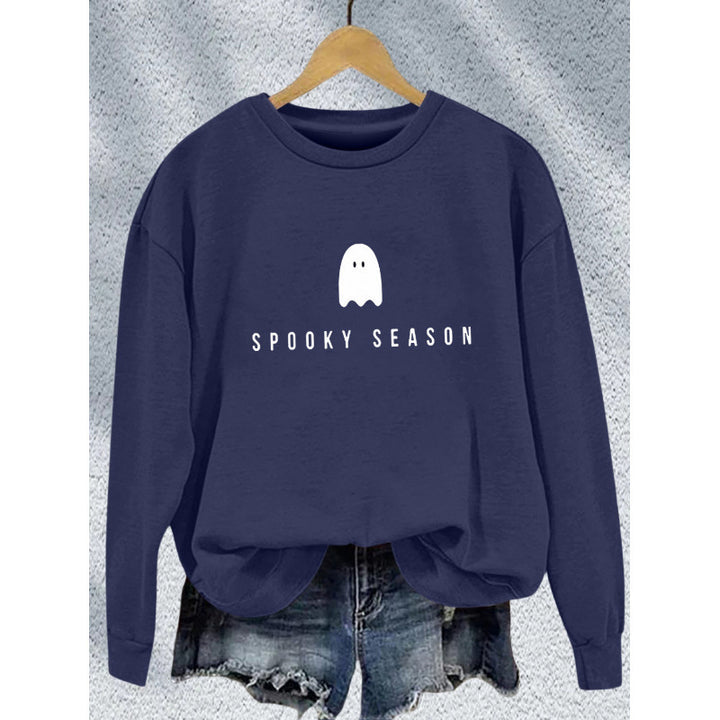 Kvinders sweatshirt med afslappet uhyggeligt design og blødt indvendigt fleece Skovae