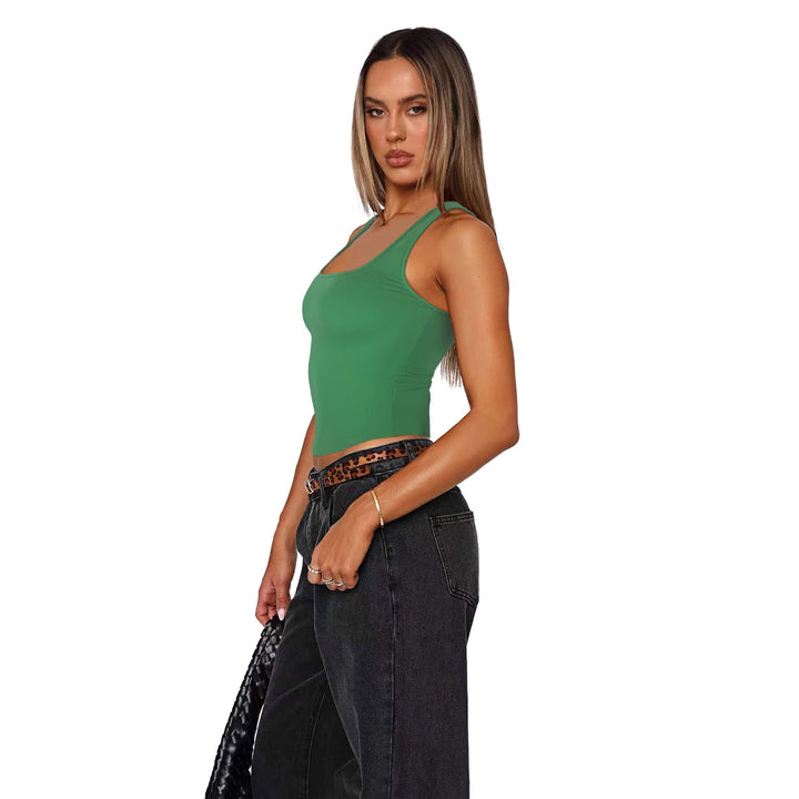 Dame Sporty Crop-Top med Komfort-bånd Stilla