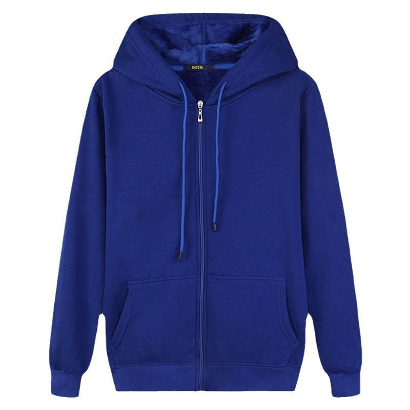 Kvinde hoodie jakke med fuld lynlås og praktiske sidelommer Skovae