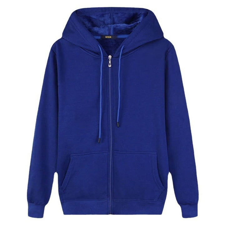 Kvinde hoodie jakke med fuld lynlås og praktiske sidelommer Skovae