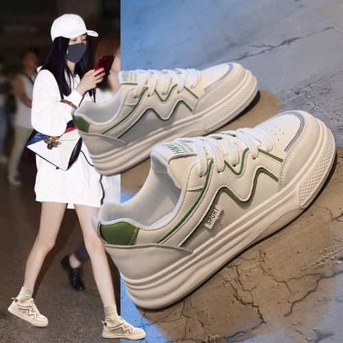 Dame fritids-sneakers med sportivt design og polstret sål Stilla