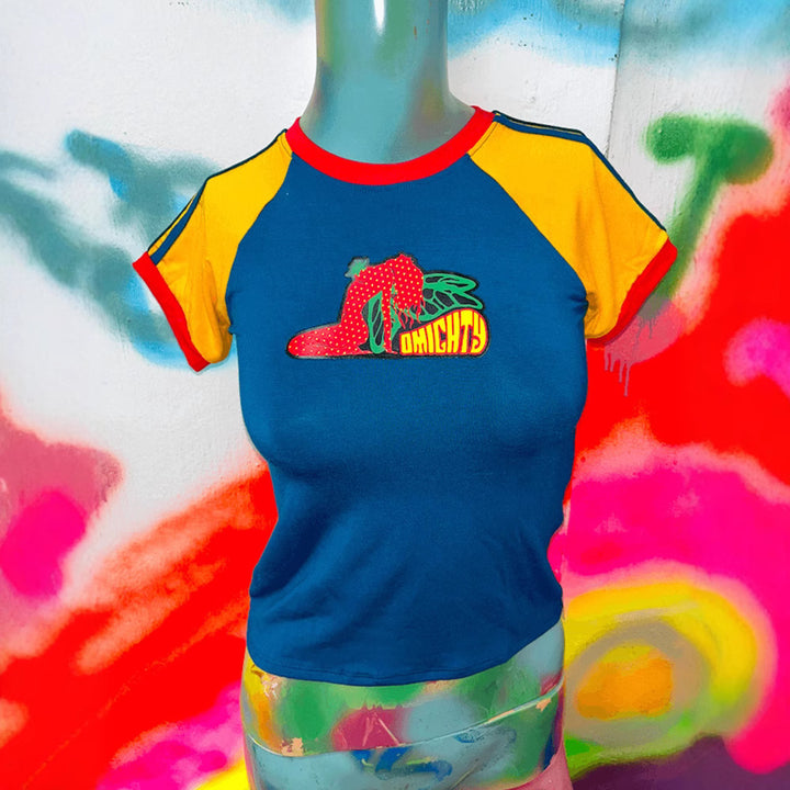 Dame T-shirt med kreativ grafisk design og komfortabel pasform Stilla