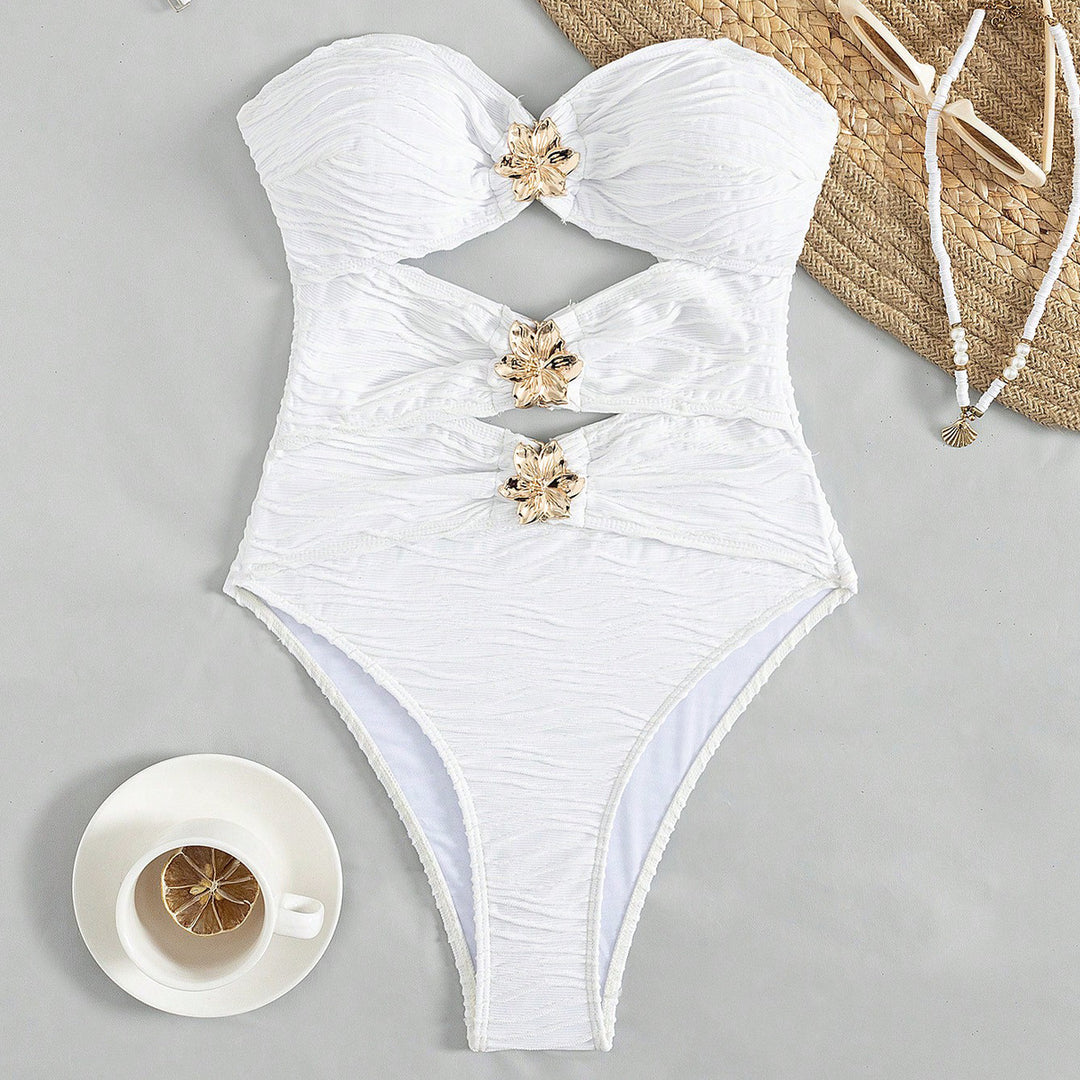 Dame Cut-Out Badedragt med raffineret design Skovae