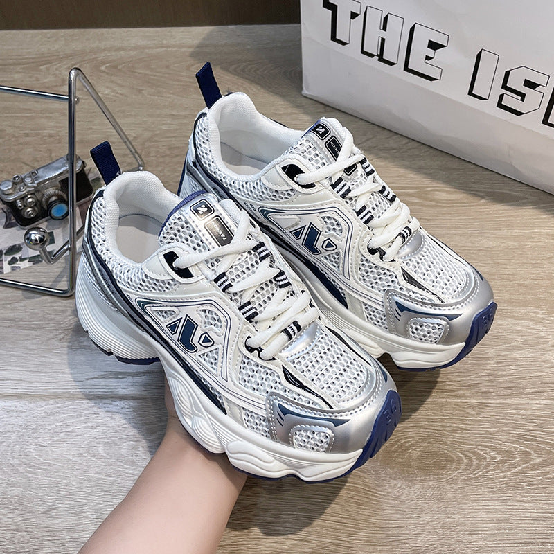 Dame Sporty Fitness Sneakers med åndbar mesh-overflade og stødabsorberende sål Stilla