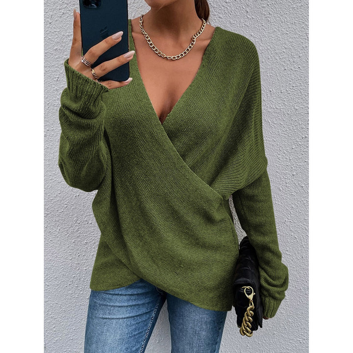 Kvinders afslappede V-hals sweater Stilla