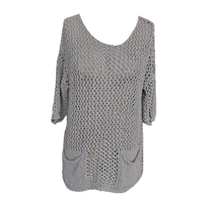 Femme Relaxed Fit Åben Strikpullover Stilla