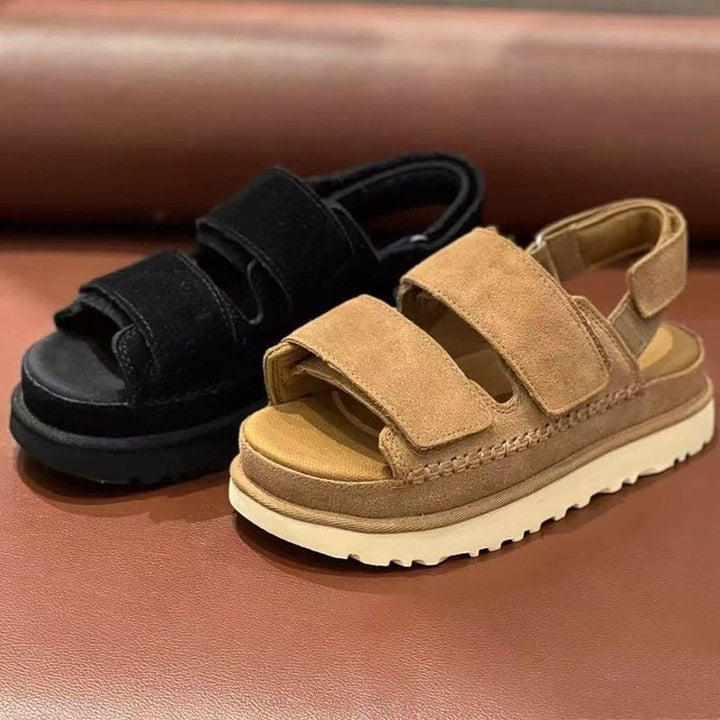 Dame Komfortable Sandaler med Velcro Stilla