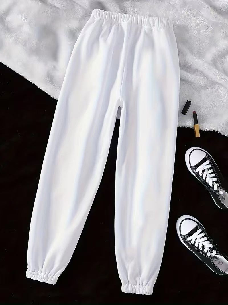 Damer Sporty Sweatpants med elastisk talje og sidelommer Stilla