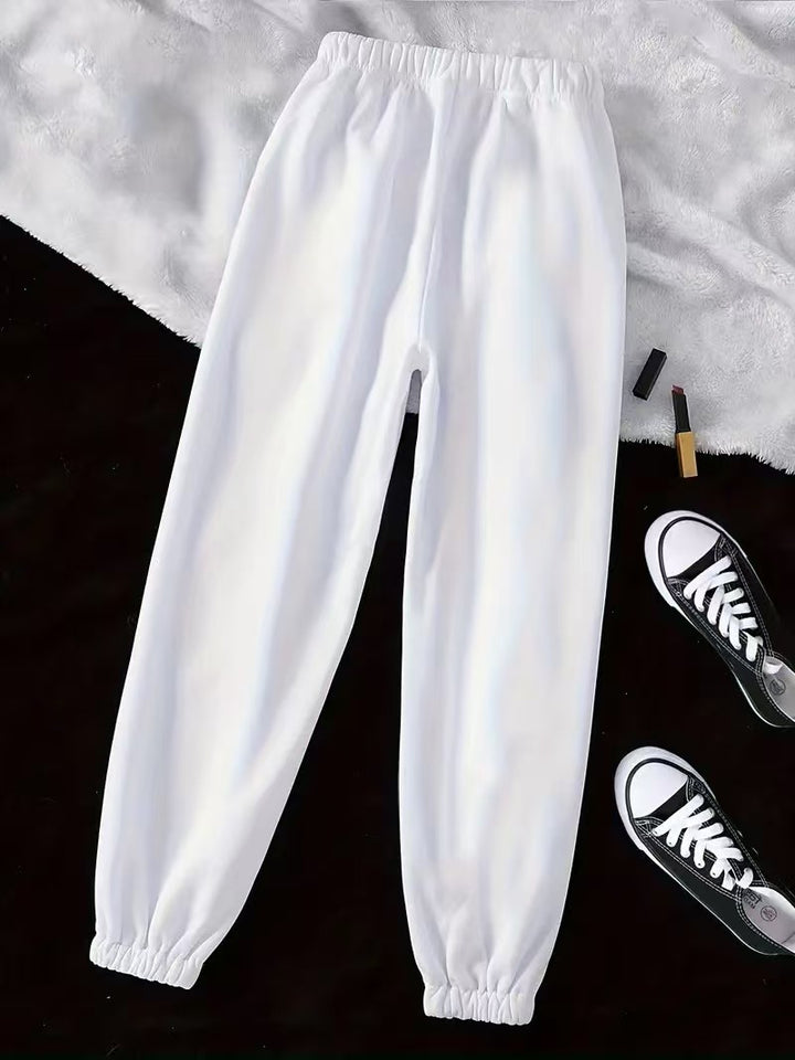 Damer Sporty Sweatpants med elastisk talje og sidelommer Stilla