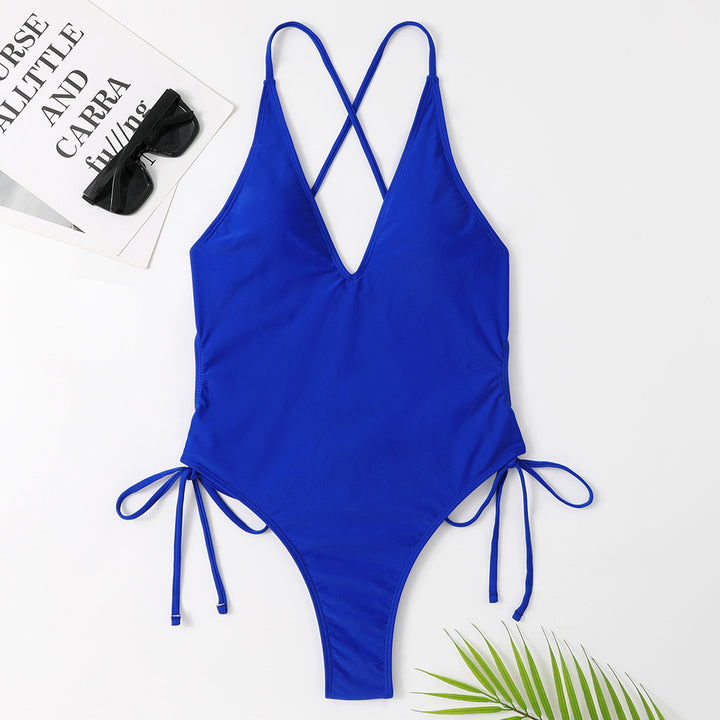 Dame Plunge Back High-Cut Monokini Stilla
