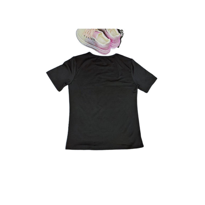 Femme Strass Grafik T-shirt Stilla