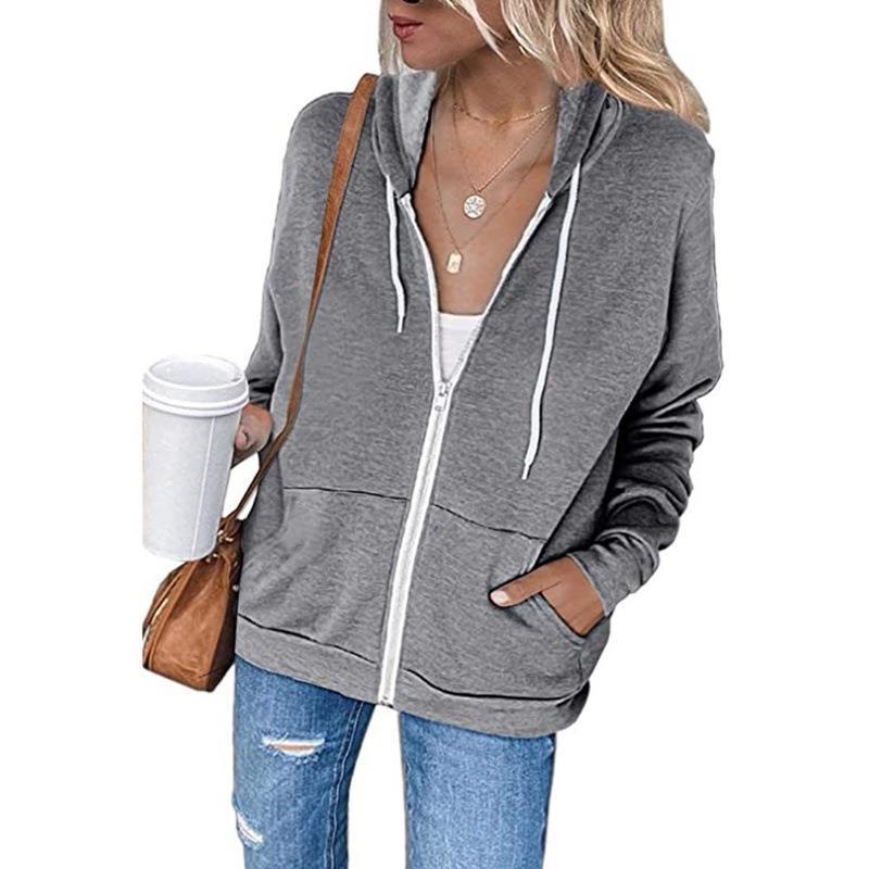 Kvinders casual hoodie lavet af letvægts, åndbart materiale med praktiske lommer Stilla