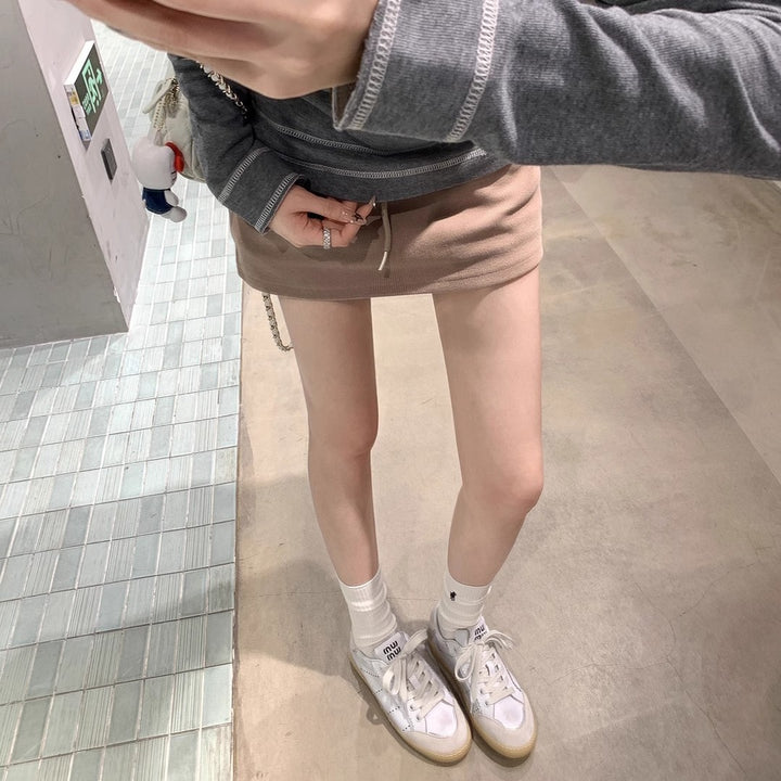 Dame Fritids Læder Sneakers med Metallic Accenter Stilla