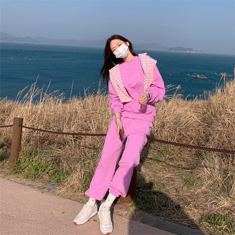 Kvinders afslappede træningsdragt sæt med trendy hoodie og komfortable joggebukser Stilla