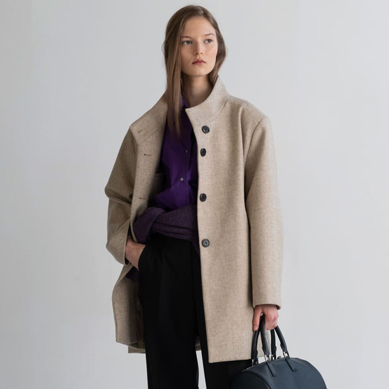 Dame Elegant Skjorte med oversized snit og moderne detaljer Stilla