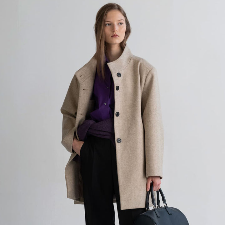 Dame Elegant Skjorte med oversized snit og moderne detaljer Stilla