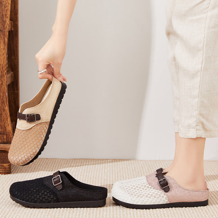 Femme Åndbare Slip-On Fritids Clogs Stilla