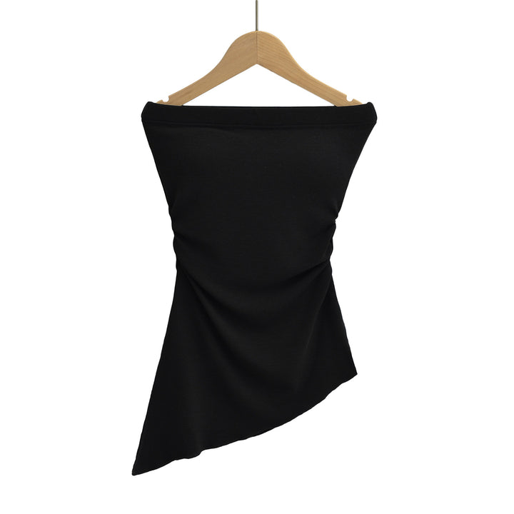 Dame asymmetrisk top med elegant off-shoulder-design Stilla