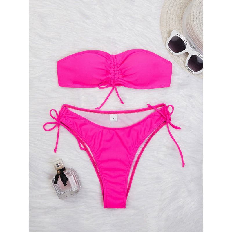 Dame Bandeau Bikini Sæt Stilla