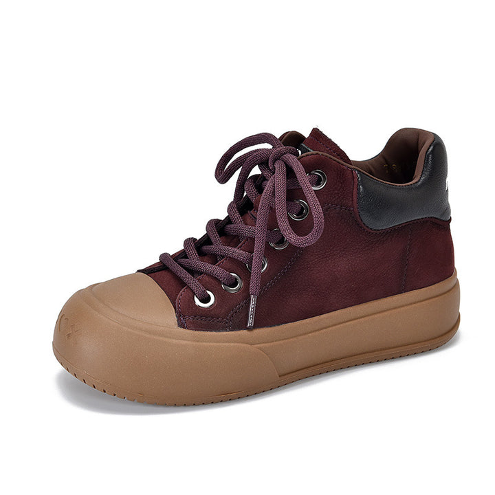 Dame High-Top Sneakers med robust ruskind og skridsikker Gummisål Stilla