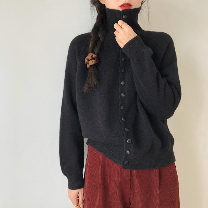 Dame moderigtig cardigan med knapdetaljer Stilla