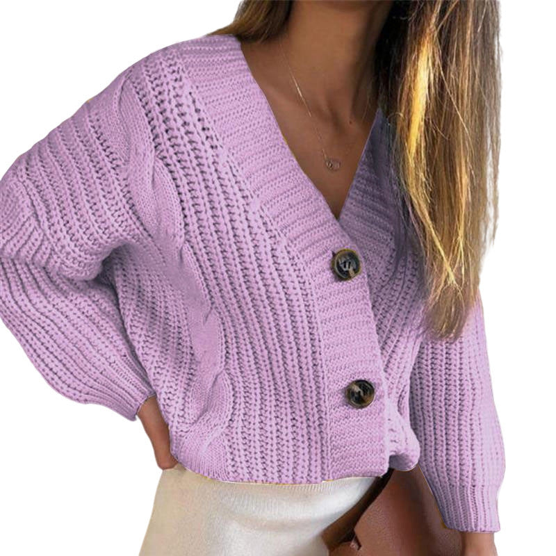 Dame strikjakke i trendy oversized stil Stilla