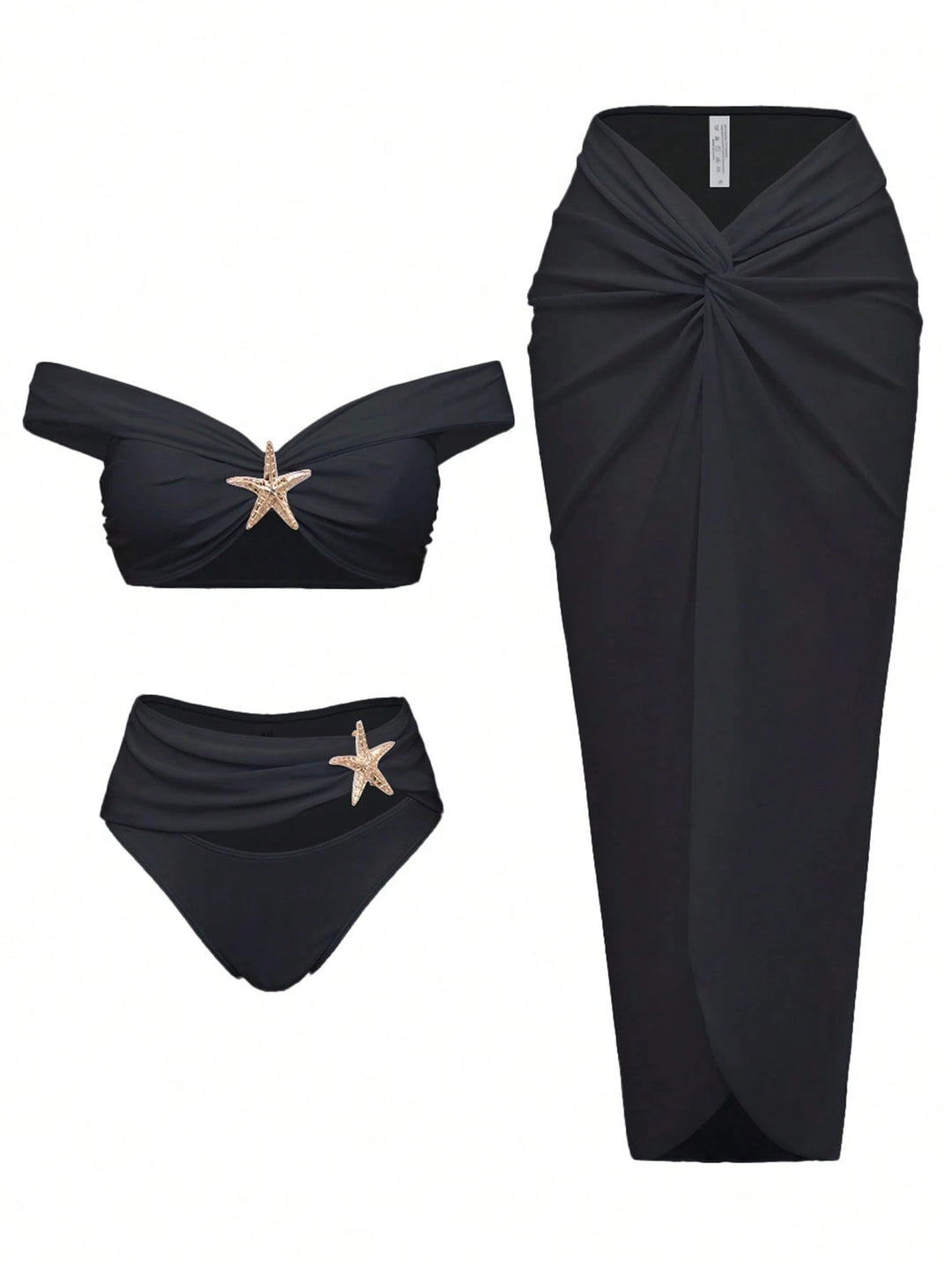 Dame Elegant Bikinisæt med Wickelrock Skovae