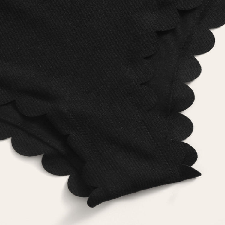 Dame eni-delt badeanzug med feminine ruffle detaljer og justerbare stropper Skovae